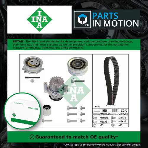 Timing belt water pump kit - belt,
