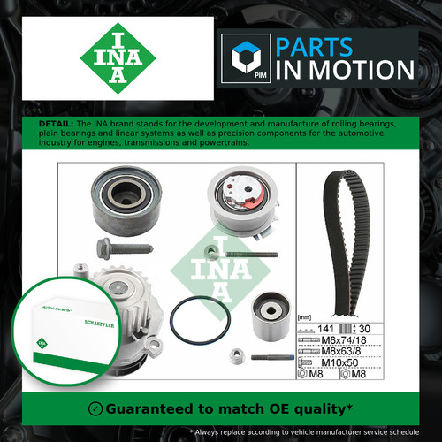 Timing belt water pump kit - pump,